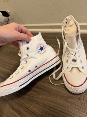 Converse White High Top Sneakers NEVER WORN BEFORE
